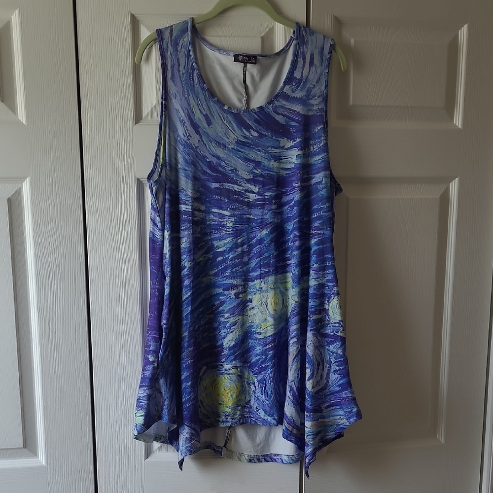 "Starry Night"  Long Tank (XL)